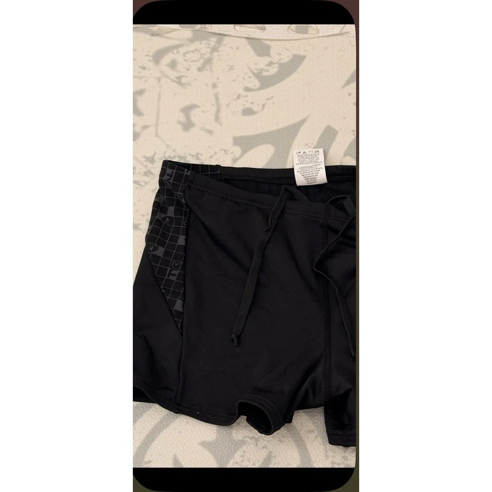255.New TYR Durafast Black Swim Shorts Women S 32 Small Triathlon CrossFit Lift